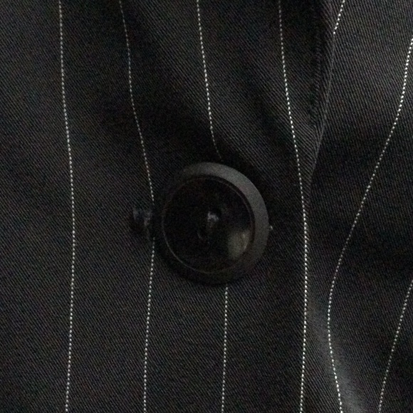 A.BYER rare long sleeve sharp business pinstripe one button women’s blazer - Picture 4 of 5